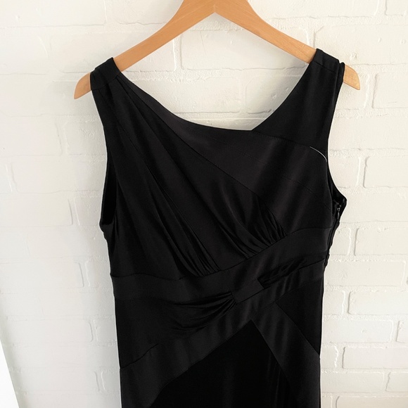 Joseph Tibkoff BLACK FULL LENGTH EVENING GOWN DRESS Formal  Whimsygoth Sz 14 - Picture 3 of 11